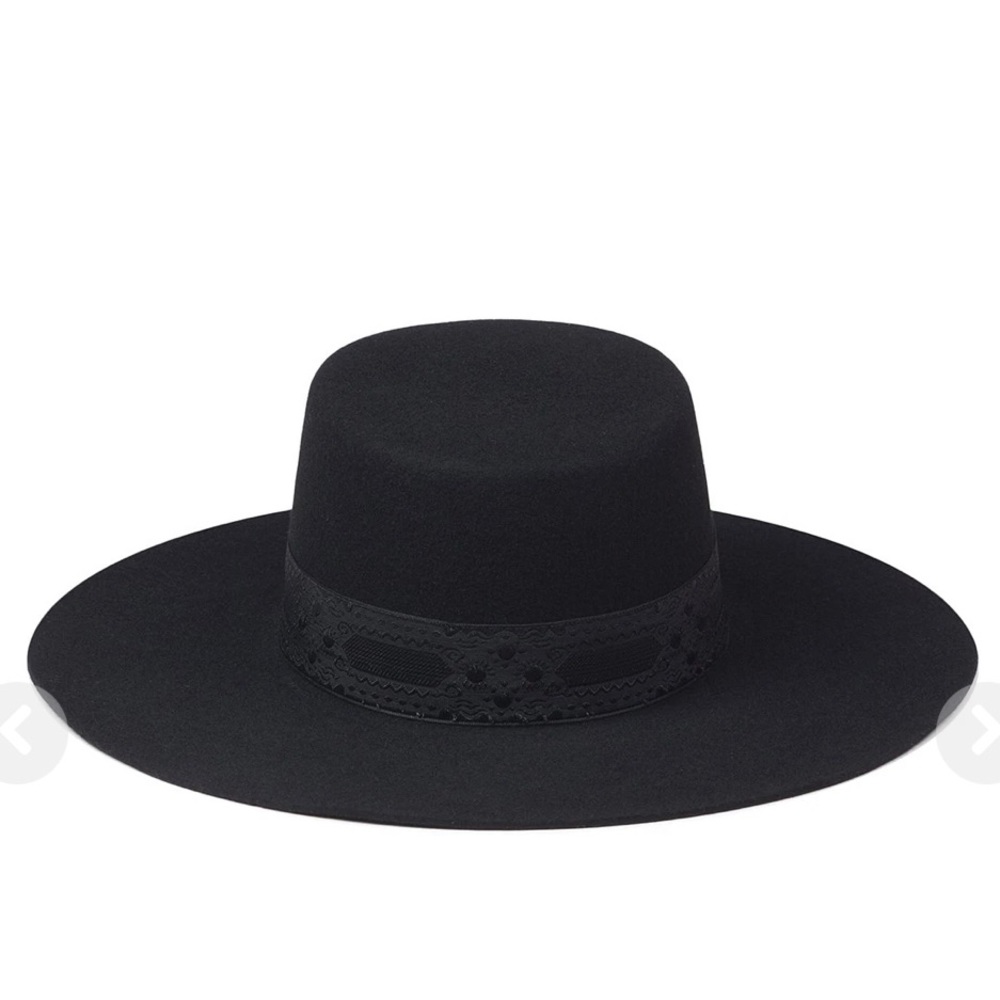 Lack Of Color Sierra Boater Hat in Black